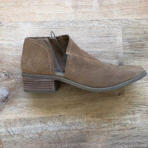 Nordstrom Dolce Vita Zip Beige Suede Booties -- US Women's Size 7